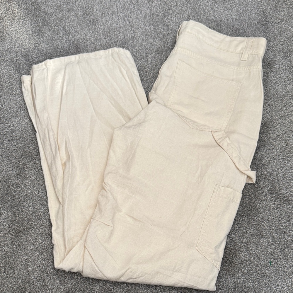 Lioness Off-White Cargo Trousers